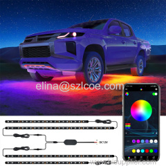 Amazon Flexible APP Control Digital RGB Car Underglow Underbody System Waterproof IP65 Car LED Strip Light