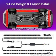 Amazon Flexible APP Control Digital RGB Car Underglow Underbody System Waterproof IP65 Car LED Strip Light