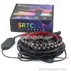 Amazon Flexible APP Control Digital RGB Car Underglow Underbody System Waterproof IP65 Car LED Strip Light