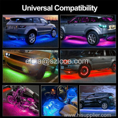 Amazon Flexible APP Control Digital RGB Car Underglow Underbody System Waterproof IP65 Car LED Strip Light