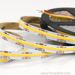 High Density LED Light DC5V 24V 320leds 8mm 5mm IP20 10W/M White Warm White Dotless Flexible COB LED Strip