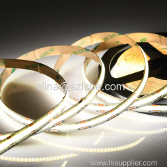 High Density LED Light DC5V 24V 320leds 8mm 5mm IP20 10W/M White Warm White Dotless Flexible COB LED Strip