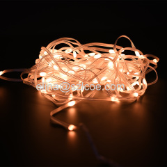 DC5V WS2812B led copper wire string lights 50 leds USB control pixel RGB string light outdoor decoration