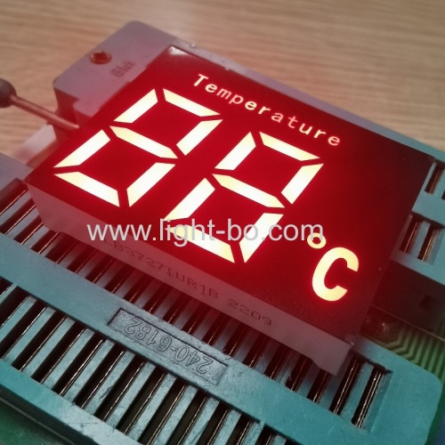 ultrahelle rote 2-stellige 7-Segment-LED-Anzeige gemeinsame Anode für Warmwasserbereiter