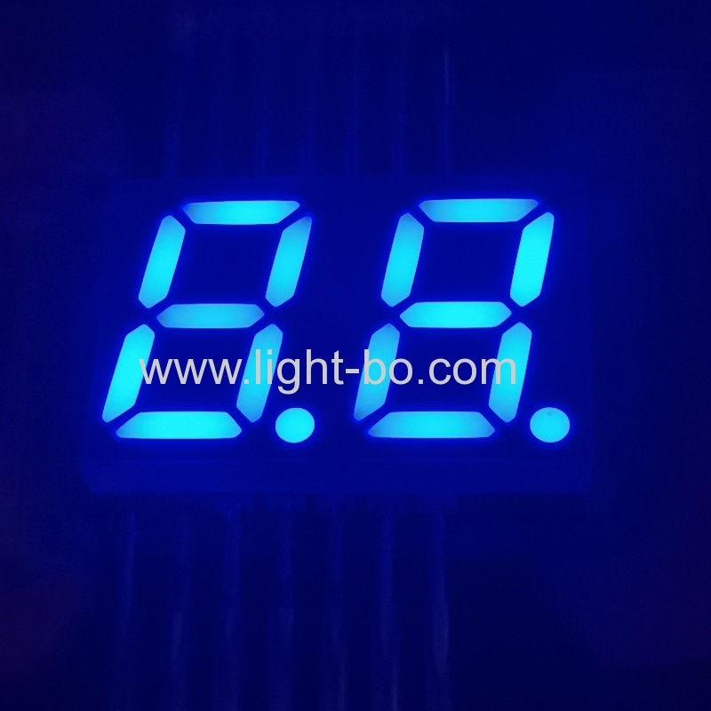 ultra parlak mavi ortak katot 2 basamaklı 14.2mm mavi smd led ekran 7 segment ev aletleri için