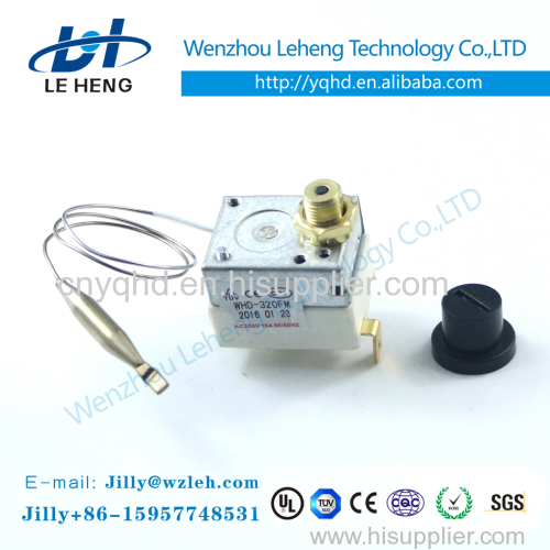 WHD series thermostat with manual reset temperature switch