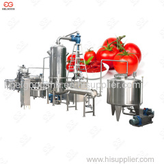 Gelgoog 500kg/h Tomato Ketchup Production Line Tomato Paste Making Machine