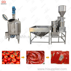 Gelgoog 500kg/h Tomato Ketchup Production Line Tomato Paste Making Machine