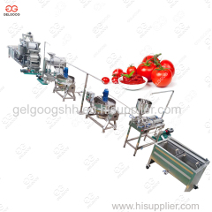 Gelgoog 500kg/h Tomato Ketchup Production Line Tomato Paste Making Machine