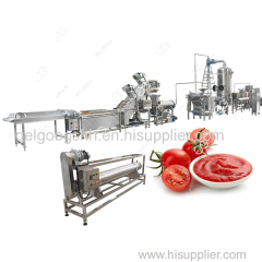 Gelgoog 500kg/h Tomato Ketchup Production Line Tomato Paste Making Machine