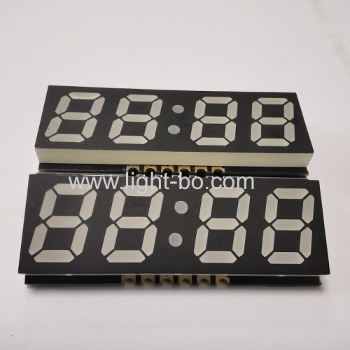 Ultra thin Orange Color common cathode 0.4inch 4 Digit SMD LED Clock Display