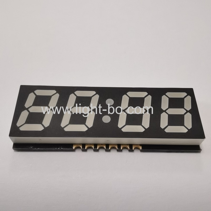 Ultra fino cor branca 4 dígitos 0.4 polegadas smd 7 segmentos led display de relógio para painel de instrumentos