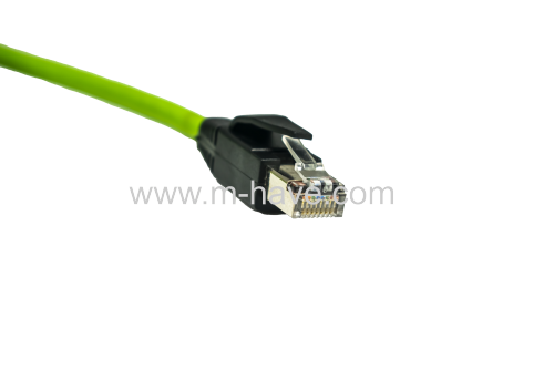 M12 A-Coded Male to RJ45 Male 8-Pin Cable Assemblies