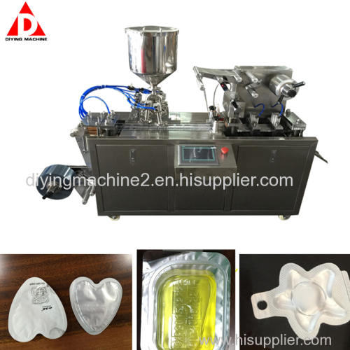 Electronics PVC Aluminum Foil Blister Honey Butter Jam Chocolate Oil Cheese Pill Capsule Packing Sealing Machine