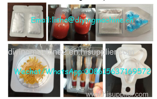 Square Vehicle Perfume Blister Packaging Machine Olive Oil Cosmetic Liquid Blister Packaging Filling Machine