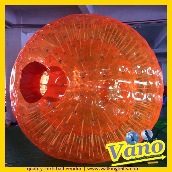 Orange Zorbs Human Hamster Ball Zorb-balls.com