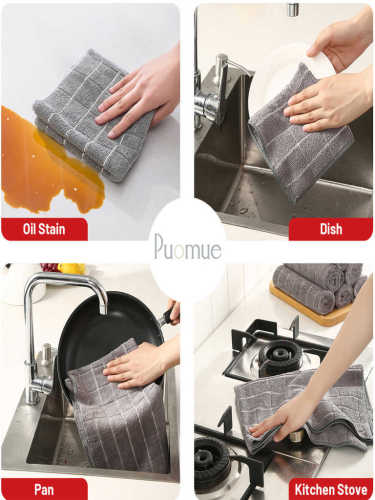 Checkboard Designed Microfiber Towel