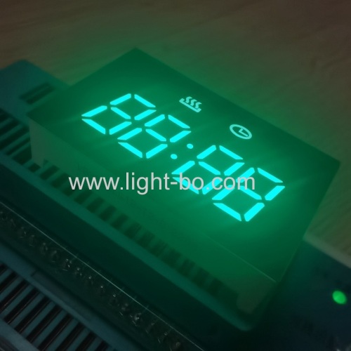 rein grüne 4-stellige 7-Segment-LED-Uhranzeige gemeinsame Kathode für Mini-Backofen-Timer