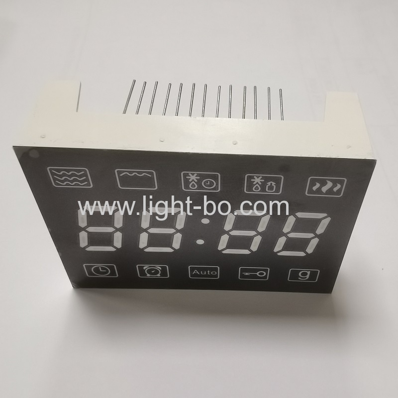 display orologio led ultra bianco 4 cifre 7 segmenti catodo comune per tostapane forno digitale