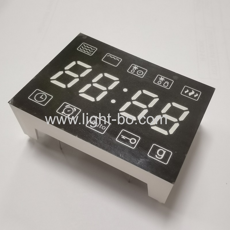 Relógio led ultra branco de 4 dígitos de 7 segmentos, catodo comum para torradeira de forno digital
