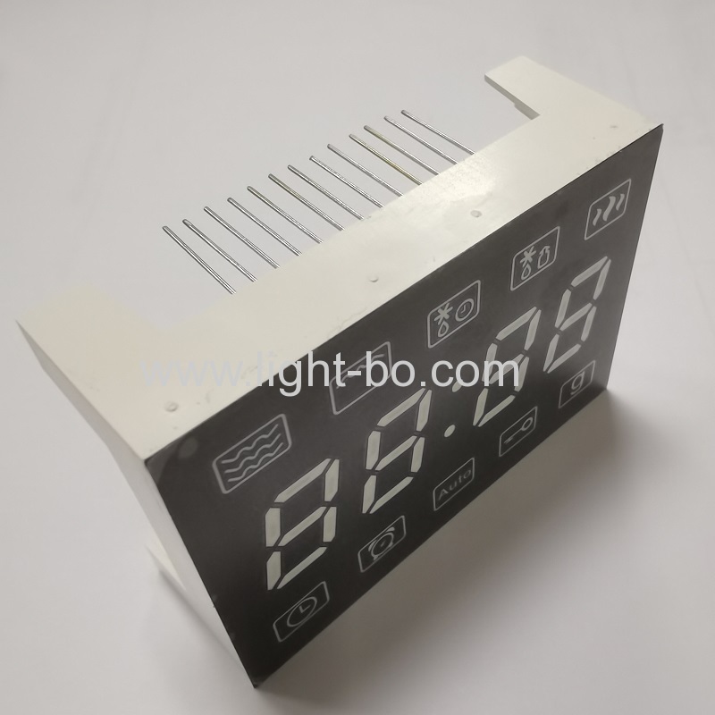 Ultraweiße 4-stellige 7-Segment-LED-Uhranzeige mit gemeinsamer Kathode für digitale Ofentoaster