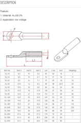 Aluminium Crimp Lug Mechanical Lug