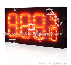 LED Gas Price Signs 7 Segment IP65 Outdoor Use Custom LED Gas Station Price Board