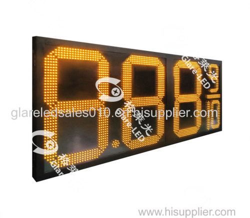 LED Gas Price Signs 7 Segment IP65 Outdoor Use Custom LED Gas Station Price Board