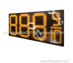 LED Gas Price Signs 7 Segment IP65 Outdoor Use Custom LED Gas Station Price Board