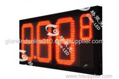 Factory Supply electronic Price panel Custom 888.8 red led fuel price sign display board