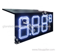 12'' Bright White Outdoor Waterproof LED Gas Price Custom LED Gas Station Price Board