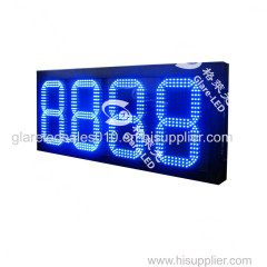 led 88.88 blanco para pemex led gas price charge display