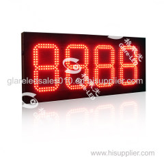Outdoor fuel/oil/gas/petrol station totem display led gas price charge display
