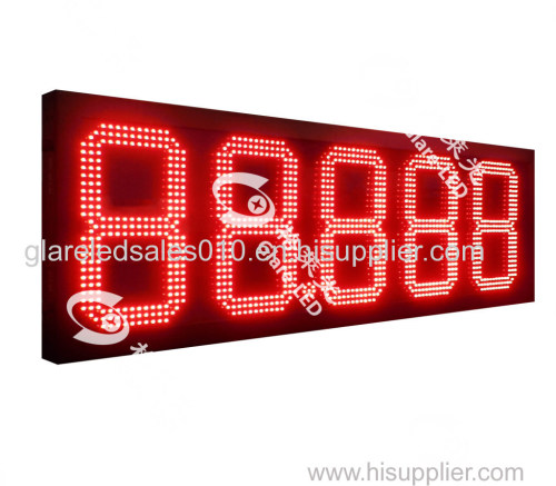 Australia Oil Petroleum Gas price digit board 8888 LED Gas Price Changer display