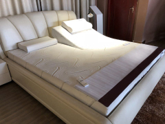 Adjustable bed with memory foam mattress with app control