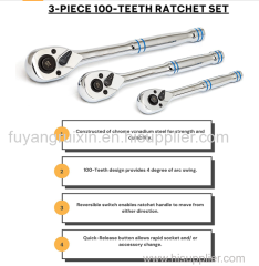 OEM ODM 1/4 Inch and 3/8 Inch Stubby Ratchet Set