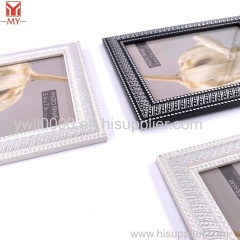 Hot Sale Dot and Line Pattern Soild Embossing Design Photo Frame PS Wall Hanging Picture Frame Tabletop Photo Frame