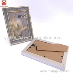 Wholesale 5x7 Inch PS Plastic Photo Frame Lace Photo Frame Desk for Living Room Decoration