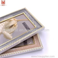 Wholesale 5x7 Inch PS Plastic Photo Frame Lace Photo Frame Desk for Living Room Decoration