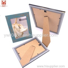 Factory Price Leaf Splicing Embossing Design Photo Frame Square and Stand Plastic Photo Frame Home Decoration