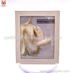 Wholesale PS Plastic Photo Frame Golden Border Geometric Line Pattern Photo Frame Wall Hanging Photo Tabletop