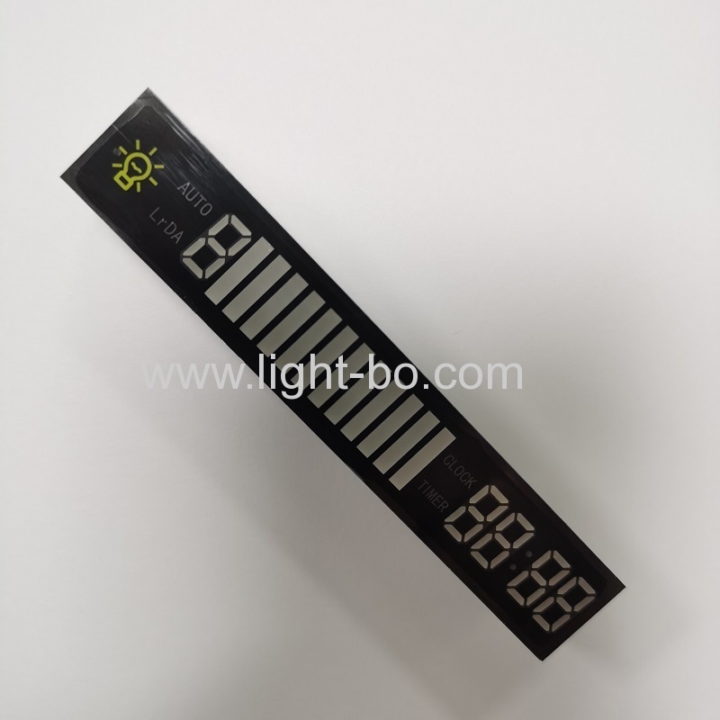 modulo display led a 7 segmenti blu/rosso/bianco per pannello comandi cappa cucina