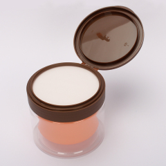 Large cosmetic plastic double wall container jar skin care packaging 150ml 200ml 250ml 300ml plastic jar with flip top