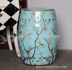 Chinese blue porcelain flower table