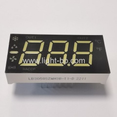 White Triple Digit 7 Segment LED Display common anode for Refrigerator Controller