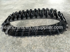 Snowblower rubber tracked chassis rubber crawler undercarriage rubber track