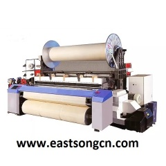 Double beam terry towel weaving machine air-jet towel loom
