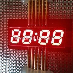 display de relógio led smd smd de 0,4 polegadas vermelho super brilhante cátodo comum para painel hmi