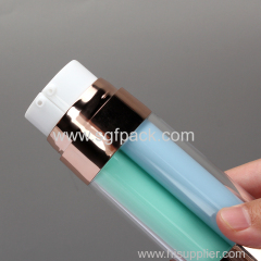 30ml 50ml 100ml Wholesale Custom Cosmetic Packaging Dual Chamber Plastic Lotion Bottle For Cosmetics