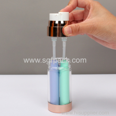 30ml 50ml 100ml Wholesale Custom Cosmetic Packaging Dual Chamber Plastic Lotion Bottle For Cosmetics